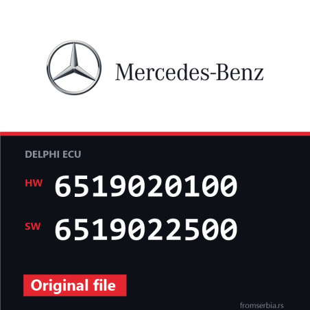 Mercedes-Benz Viano 6519020100 6519022500 original ECU file