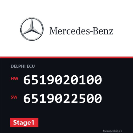 Mercedes-Benz Viano 6519020100 6519022500 Stage1 tuning file