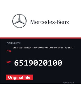 Mercedes-Benz CRD2-651-TMAB2D4-639A-100KW-4CSLVNT-EU5OP-EF-ME-1031 651