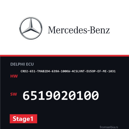 Mercedes-Benz CRD2-651-TMAB2D4-639A-100KW-4CSLVNT-EU5OP-EF-ME-1031 651