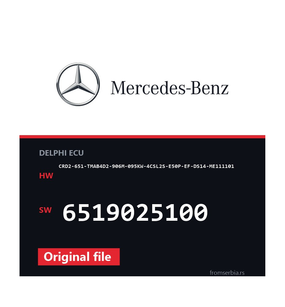 Mercedes-Benz CRD2-651-TMAB4D2-906M-095KW-4CSL2S-E50P-EF-DS14-ME111101