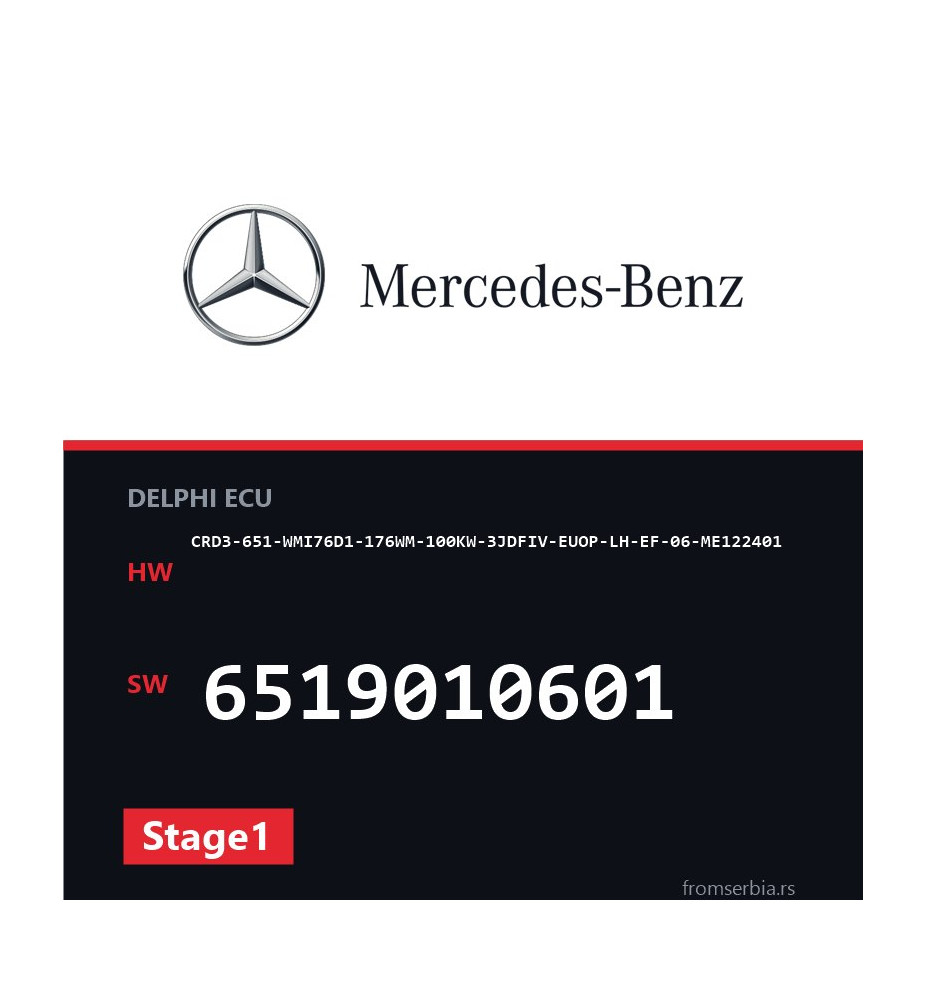 Mercedes-Benz CRD3-651-WMI76D1-176WM-100KW-3JDFIV-EUOP-LH-EF-06-ME1224