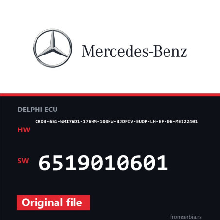 Mercedes-Benz CRD3-651-WMI76D1-176WM-100KW-3JDFIV-EUOP-LH-EF-06-ME1224
