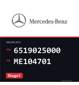 Mercedes-Benz C 220 6519025000 ME104701 Stage1 tuning file