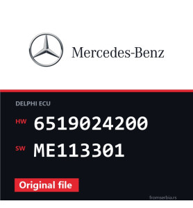 Mercedes-Benz C 220 6519024200 ME113301 original ECU file