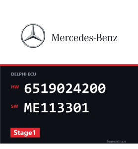 Mercedes-Benz C 220 6519024200 ME113301 Stage1 tuning file