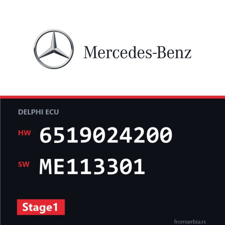 Mercedes-Benz C 220 6519024200 ME113301 Stage1 tuning file