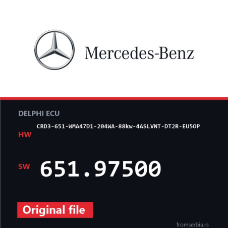 Mercedes-Benz CRD3-651-WMA47D1-204WA-88kw-4ASLVNT-DT2R-EU5OP 651.97500