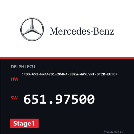 Mercedes-Benz CRD3-651-WMA47D1-204WA-88kw-4ASLVNT-DT2R-EU5OP 651.97500