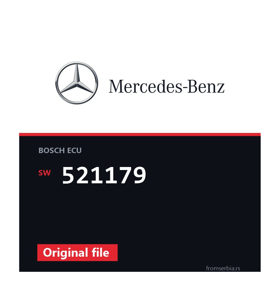 Mercedes-Benz C63 521179 original ECU file