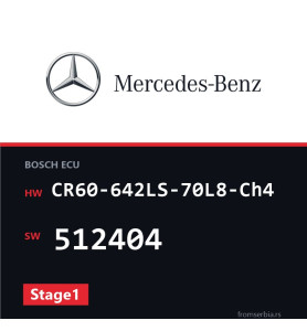 Mercedes-Benz E 350 CR60-642LS-70L8-Ch4 512404 Stage1 tuning file