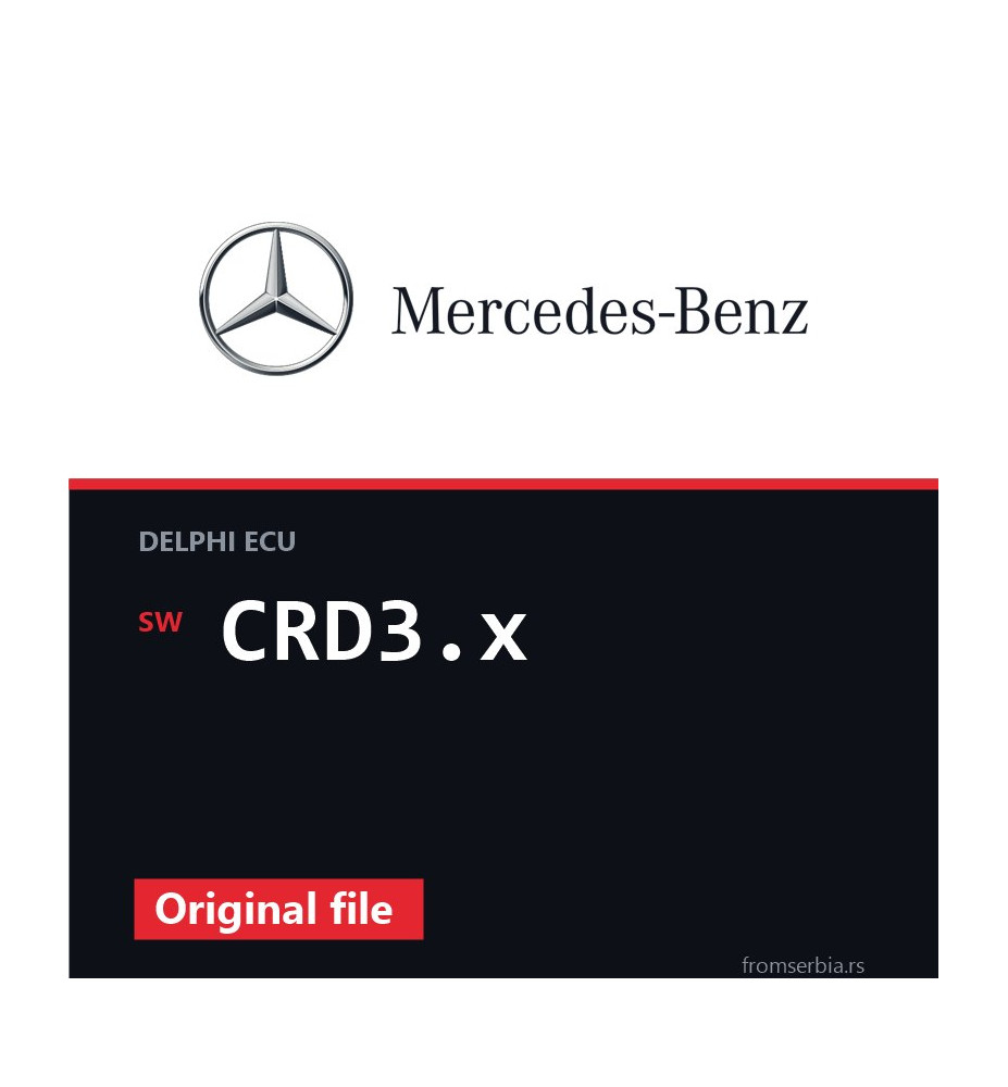 Mercedes-Benz E220 CRD3.x original ECU file