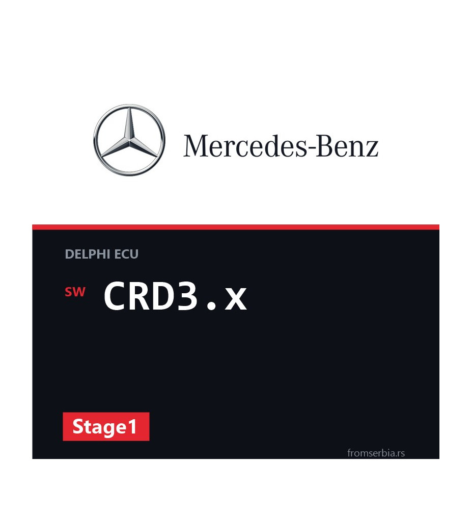 Mercedes-Benz E220 CRD3.x Stage1 tuning file