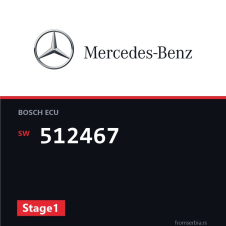Mercedes-Benz E350 512467 Stage1 tuning file