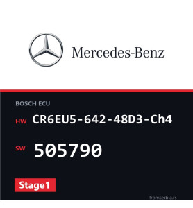 Mercedes-Benz ML CR6EU5-642-48D3-Ch4 505790 Stage1 tuning file