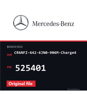 Mercedes-Benz CR6NFZ-642-6JN0-906M-Charge4 525401 original ECU file