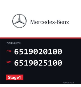 Mercedes-Benz Vito 6519020100 6519025100 Stage1 tuning file