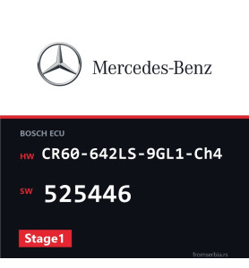 Mercedes-Benz CLASSE E CR60-642LS-9GL1-Ch4 525446 Stage1 tuning file