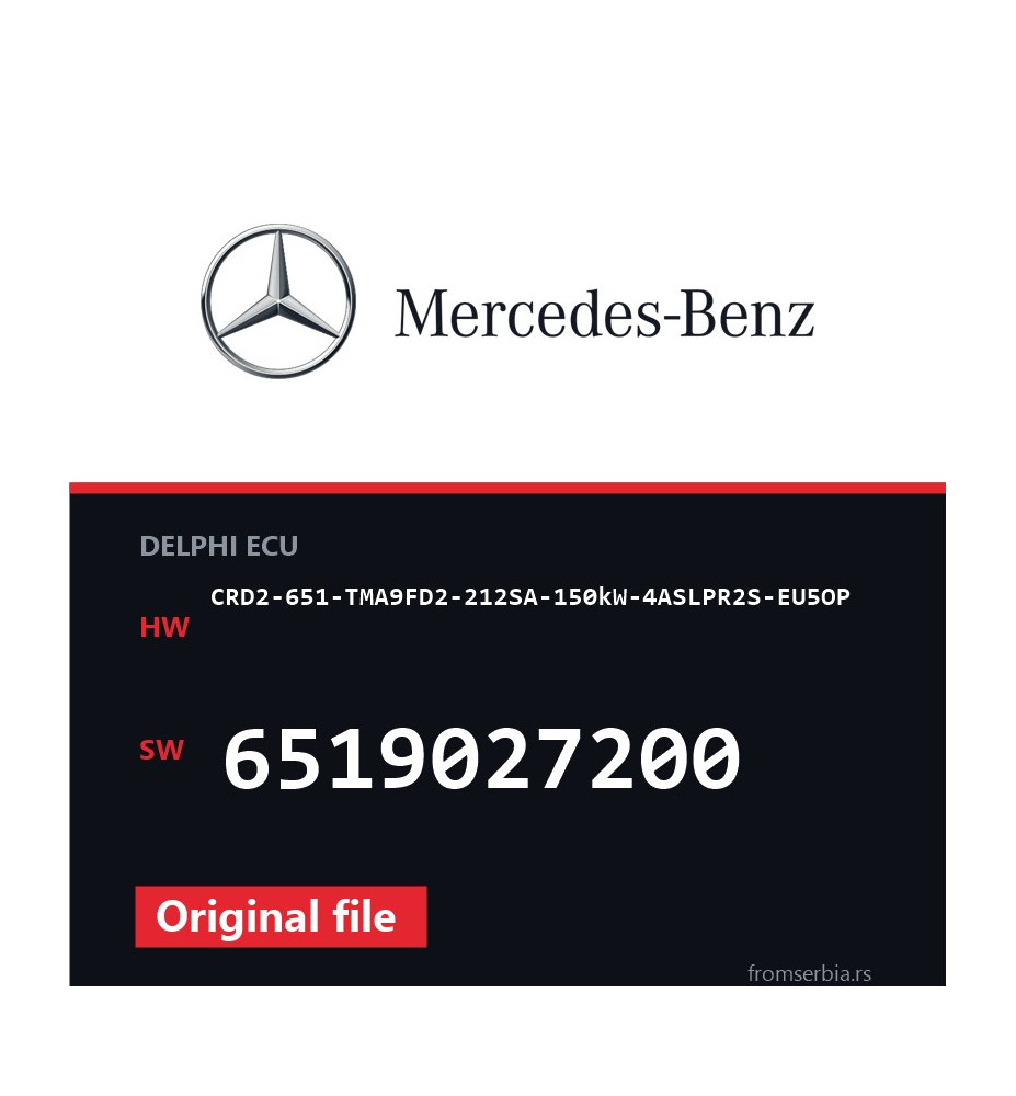 Mercedes-Benz CRD2-651-TMA9FD2-212SA-150kW-4ASLPR2S-EU5OP 6519027200 o