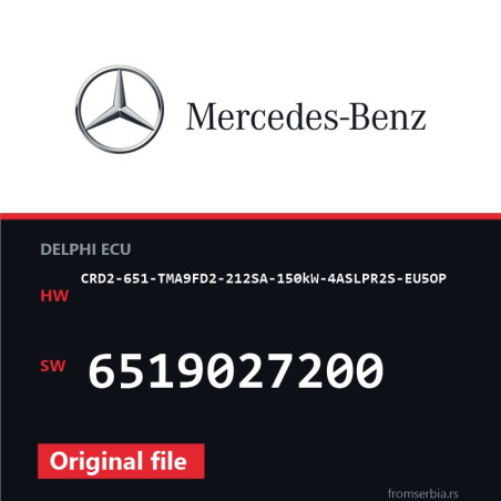 Mercedes-Benz CRD2-651-TMA9FD2-212SA-150kW-4ASLPR2S-EU5OP 6519027200 o