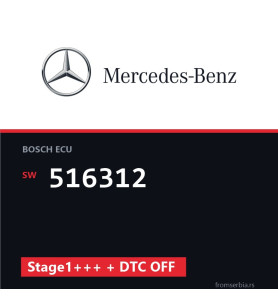Mercedes-Benz Ml 516312 Stage1+++ + DTC OFF tuning file