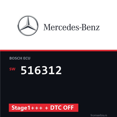 Mercedes-Benz Ml 516312 Stage1+++ + DTC OFF tuning file