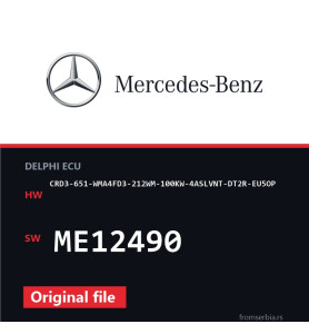 Mercedes-Benz CRD3-651-WMA4FD3-212WM-100KW-4ASLVNT-DT2R-EU5OP ME12490