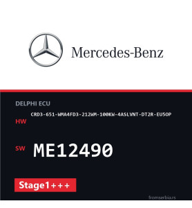 Mercedes-Benz CRD3-651-WMA4FD3-212WM-100KW-4ASLVNT-DT2R-EU5OP ME12490