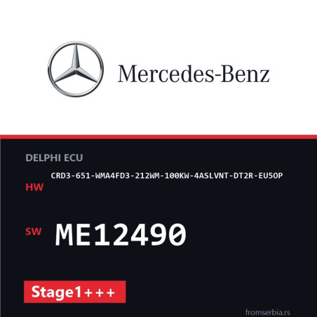 Mercedes-Benz CRD3-651-WMA4FD3-212WM-100KW-4ASLVNT-DT2R-EU5OP ME12490