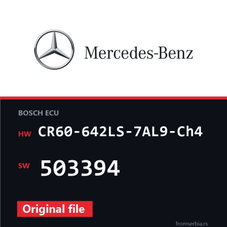 Mercedes-Benz ML350 CR60-642LS-7AL9-Ch4 503394 original ECU file