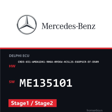Mercedes-Benz CRD3-651-WMDA1D41-906A-095KW-4CSL2S-E6OPSCR-EF-DS09 ME13