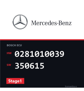 Mercedes-Benz A 170 0281010039 350615 Stage1 tuning file