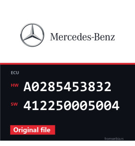 Mercedes-Benz A A0285453832 412250005004 original ECU file