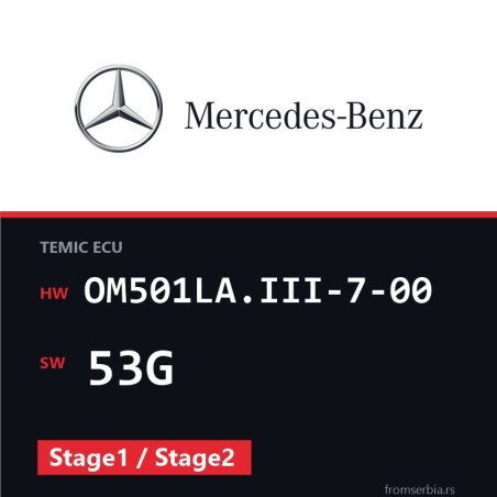 Mercedes-Benz Actros OM501LA.III-7-00 53G Stage1 / Stage2 tuning file