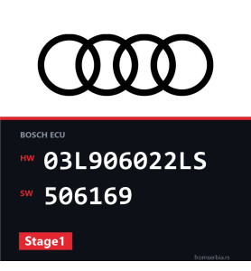 Audi A3 03L906022LS 506169 Stage1 tuning file