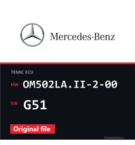 Mercedes-Benz Actros OM502LA.II-2-00 G51 original ECU file