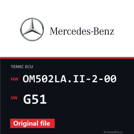 Mercedes-Benz Actros OM502LA.II-2-00 G51 original ECU file
