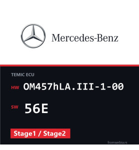 Mercedes-Benz Actros OM457hLA.III-1-00 56E Stage1 / Stage2 tuning file