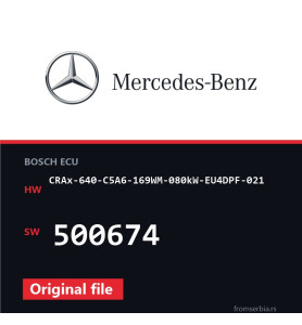 Mercedes-Benz CRAx-640-C5A6-169WM-080kW-EU4DPF-021 500674 original ECU