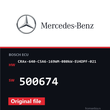 Mercedes-Benz CRAx-640-C5A6-169WM-080kW-EU4DPF-021 500674 original ECU