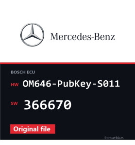 Mercedes-Benz C 220 OM646-PubKey-S011 366670 original ECU file
