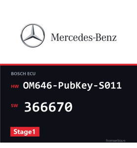 Mercedes-Benz C 220 OM646-PubKey-S011 366670 Stage1 tuning file