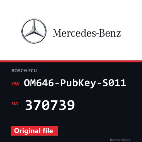 Mercedes-Benz C 220 OM646-PubKey-S011 370739 original ECU file
