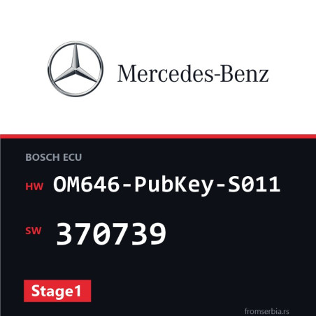 Mercedes-Benz C 220 OM646-PubKey-S011 370739 Stage1 tuning file