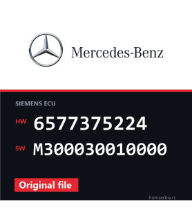 Mercedes-Benz CLK 6577375224 M300030010000 original ECU file