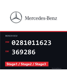 Mercedes-Benz 0281011623 369286 Stage1 / Stage2 / Stage3 file