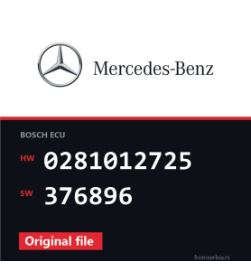 Mercedes-Benz E 220 0281012725 376896 original ECU file