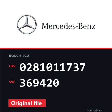 Mercedes-Benz E 220 0281011737 369420 original ECU file