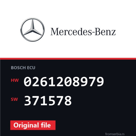 Mercedes-Benz E55 0261208979 371578 original ECU file