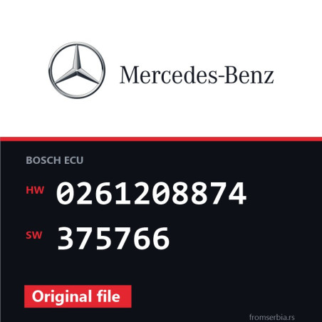 Mercedes-Benz E55 0261208874 375766 original ECU file